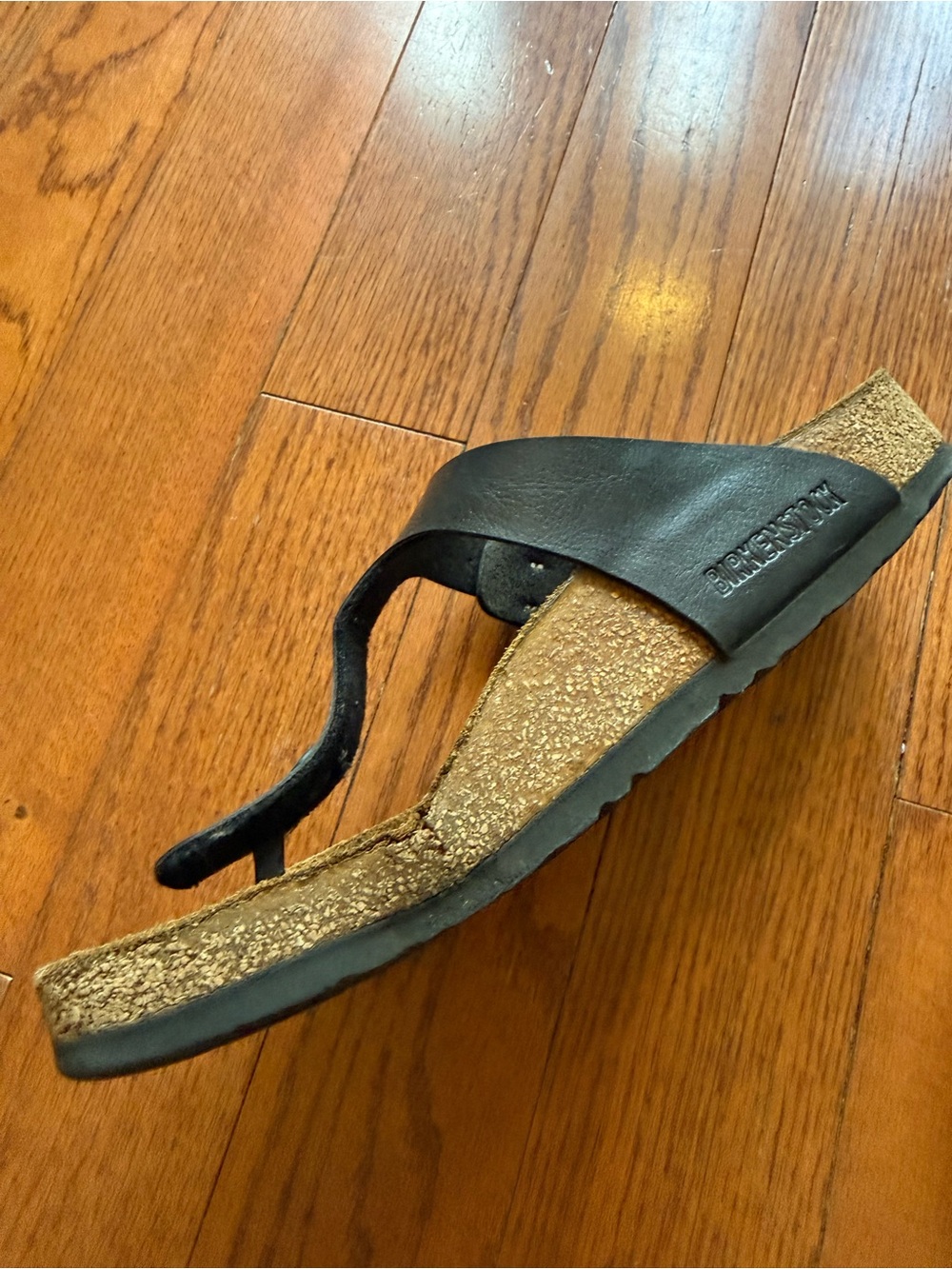 Birkenstock Black Women’s Leather Arizona Sandals - Picture 2 of 4